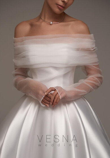 Свадебное платье Грейс Вайт + Вуаль-V70254 - Свадебный салон Vesna