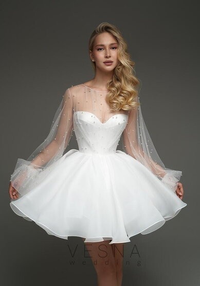 Свадебное платье Принцесс Перл-V70256 - Свадебный салон Vesna