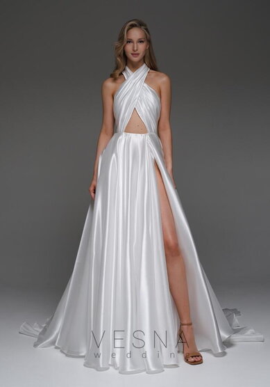 Свадебное платье Каралин Силк-V70266 - Свадебный салон Vesna
