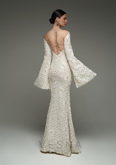 Свадебное платье Элли Флер-V70269 - Свадебный салон Vesna