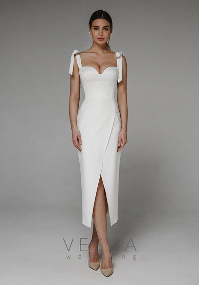 Свадебное платье Жизель Милк-V70280 - Свадебный салон Vesna