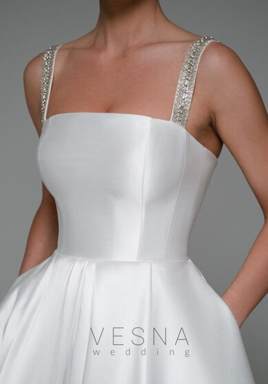 Свадебное платье Шадэ Люкс-V70281 - Свадебный салон Vesna