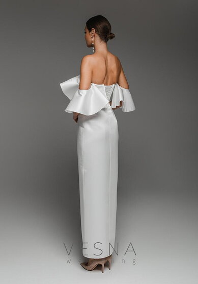 Свадебное платье Алесия Силк-V70290 - Свадебный салон Vesna