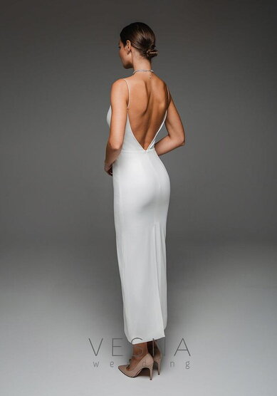 Свадебное платье Перил Вайт-V70292 - Свадебный салон Vesna