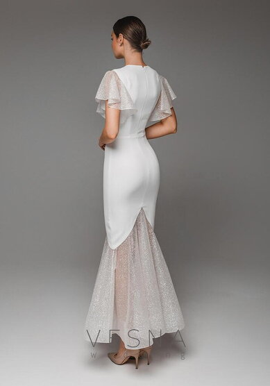 Свадебное платье Матильда Вайт-V70296 - Свадебный салон Vesna