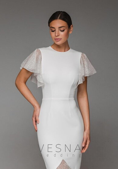 Свадебное платье Матильда Вайт-V70296 - Свадебный салон Vesna