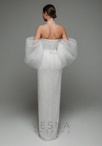Свадебное платье Джессика Вайт-V70301 - Свадебный салон Vesna