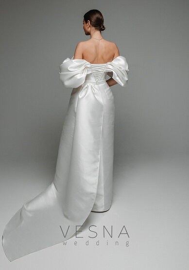 Свадебное платье Рафаэль Вайт + Хвост-V70305 - Свадебный салон Vesna