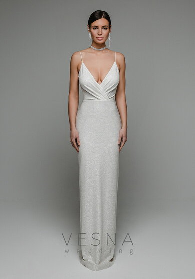Свадебное платье Пилар Люкс-V70306 - Свадебный салон Vesna