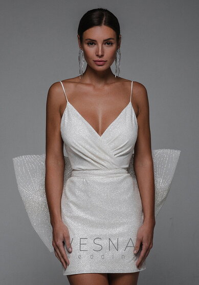 Свадебное платье Пилар + Бант-V70309 - Свадебный салон Vesna