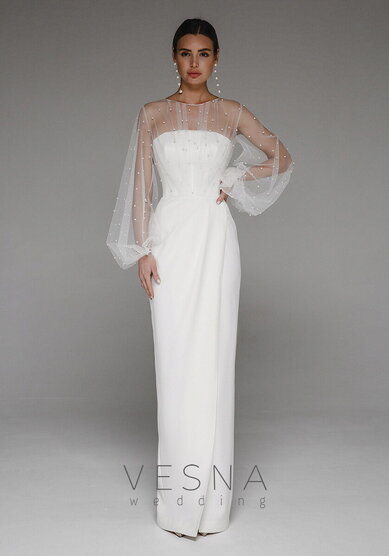 Свадебное платье Вейсил-V70318 - Свадебный салон Vesna