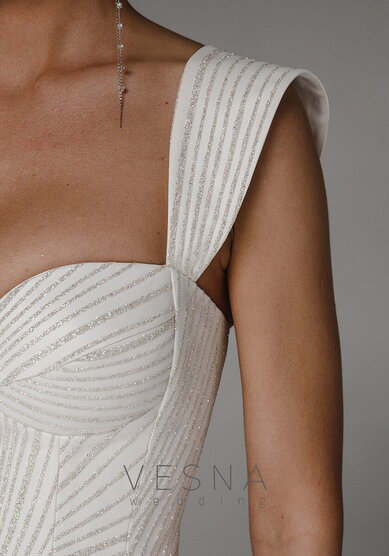 Свадебное платье Джейдис Милк-V70333 - Свадебный салон Vesna