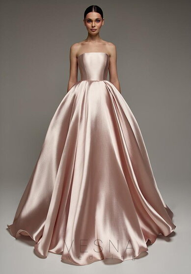 Вечернее платье Грейс Люкс Пинк-V70340 - Свадебный салон Vesna