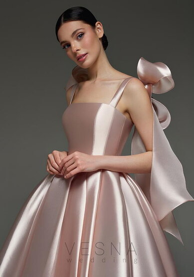 Вечернее платье Келли Пинк-V70348 - Свадебный салон Vesna