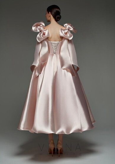 Вечернее платье Келли Пинк-V70348 - Свадебный салон Vesna