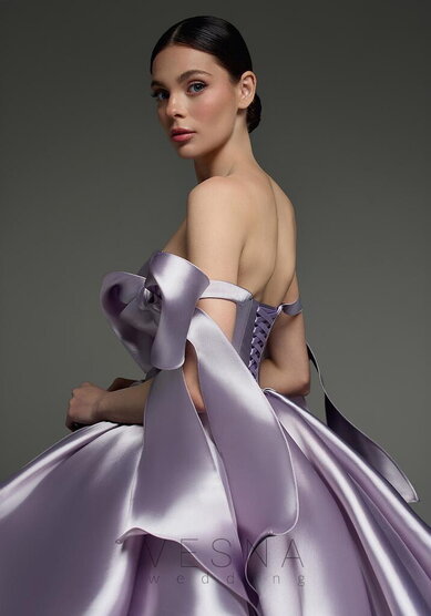 Вечернее платье Ника Сирень-V70352 - Свадебный салон Vesna