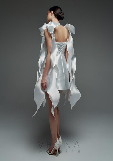 Вечернее платье Вероник Вайт-V70356 - Свадебный салон Vesna