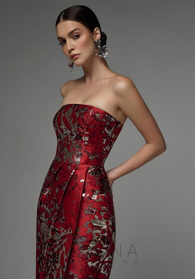 Вечернее платье Пайпер Шанхай Рэд-V70358 - Свадебный салон Vesna