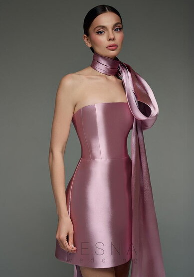 Вечернее платье Вероник Пион + Шарф-V70371 - Свадебный салон Vesna