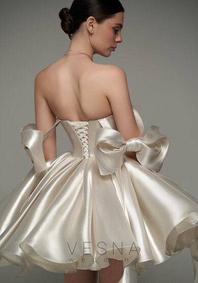 Вечернее платье Принцесс Сильвер Перл-V70372 - Свадебный салон Vesna
