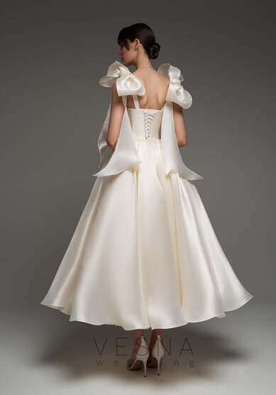 Вечернее платье Келли Крем-V70373 - Свадебный салон Vesna