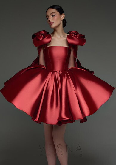 Вечернее платье Ника Черри-V70394 - Свадебный салон Vesna