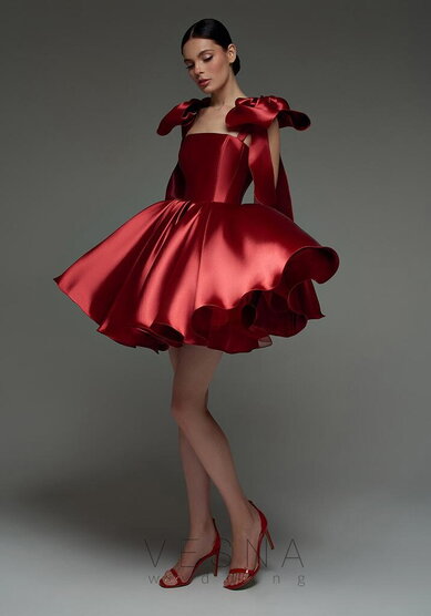 Вечернее платье Ника Черри-V70394 - Свадебный салон Vesna