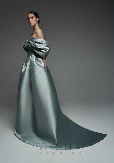 Вечернее платье Зендая Минт + Хвост-V70398 - Свадебный салон Vesna