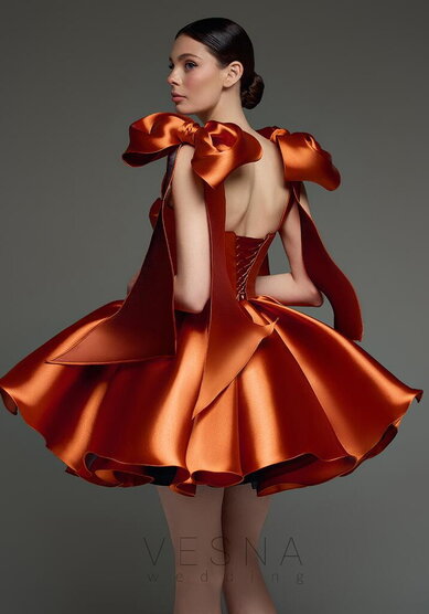 Вечернее платье Принцесс Шафран-V70404 - Свадебный салон Vesna