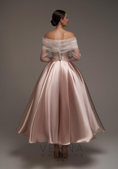 Вечернее платье Грейс Пинк + Вуаль-V70411 - Свадебный салон Vesna