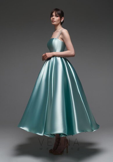 Вечернее платье Теона Миди Тиффани-V70416 - Свадебный салон Vesna