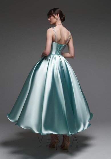 Вечернее платье Теона Миди Тиффани-V70416 - Свадебный салон Vesna