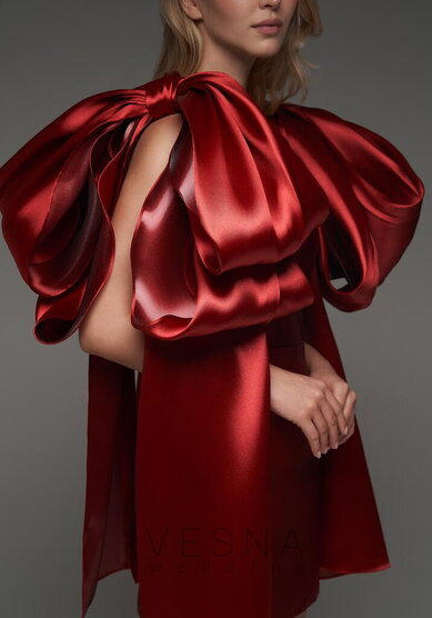 Вечернее платье Полли Черри-V70428 - Свадебный салон Vesna