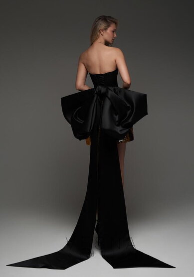 Вечернее платье Катрин Голд-V70431 - Свадебный салон Vesna