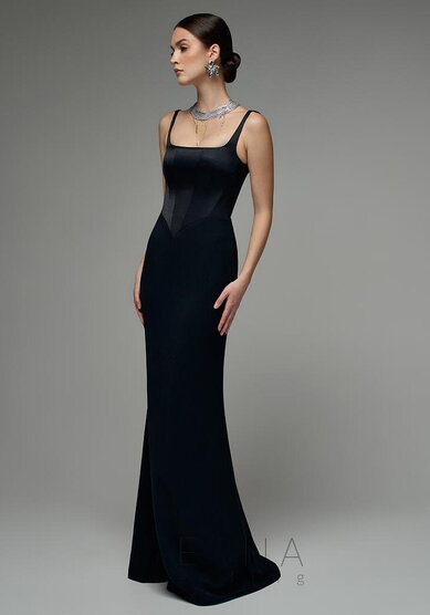 Вечернее платье Джулия Блэк-V70439 - Свадебный салон Vesna