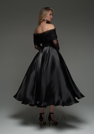 Вечернее платье Грейс Блэк + Вуаль-V70459 - Свадебный салон Vesna