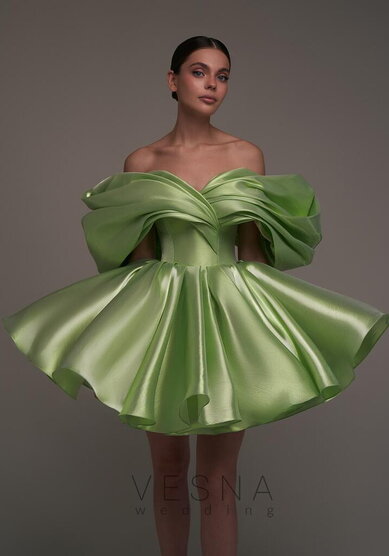 Вечернее платье Рафаэлла Грин Перл-V70462 - Свадебный салон Vesna