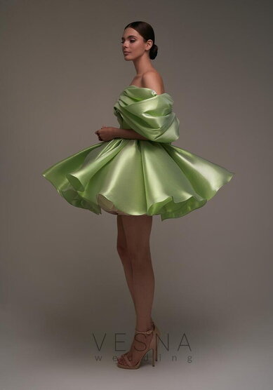 Вечернее платье Рафаэлла Грин Перл-V70462 - Свадебный салон Vesna