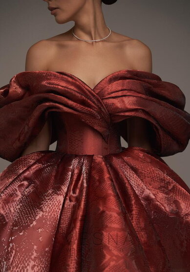 Вечернее платье Рафаэлла Снейк Рэд-V70463 - Свадебный салон Vesna