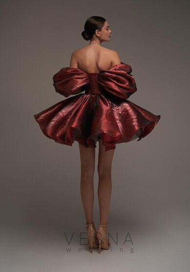 Вечернее платье Рафаэлла Снейк Рэд-V70463 - Свадебный салон Vesna