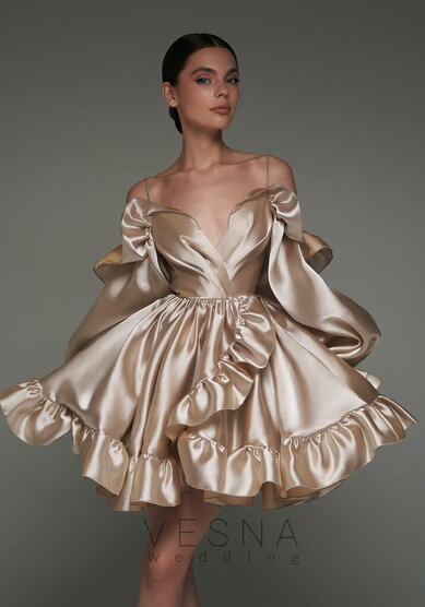 Вечернее платье Вейлан Нюд-V70468 - Свадебный салон Vesna