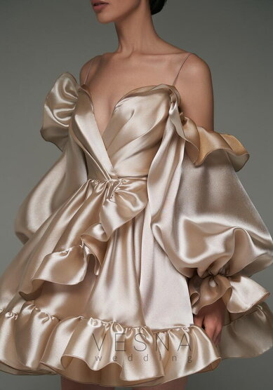 Вечернее платье Вейлан Нюд-V70468 - Свадебный салон Vesna