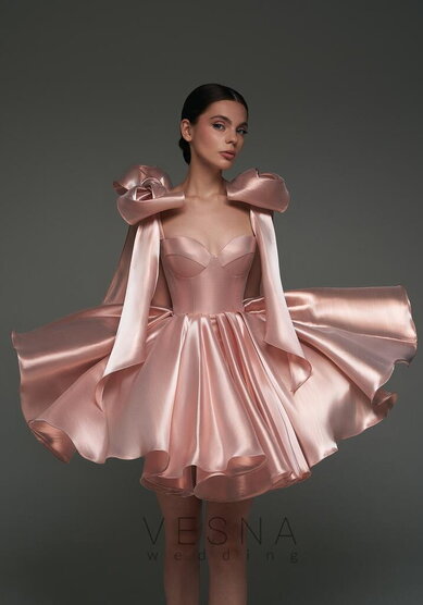 Вечернее платье Принцесс Пинк Перл-V70469 - Свадебный салон Vesna
