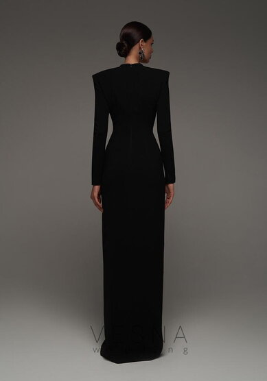 Вечернее платье Сигурни Блэк-V70470 - Свадебный салон Vesna