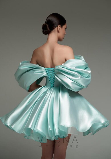 Вечернее платье Рафаэлла Блю Перл-V70485 - Свадебный салон Vesna