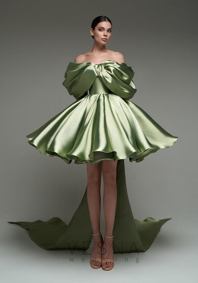 Вечернее платье Молли Грин-V70487 - Свадебный салон Vesna