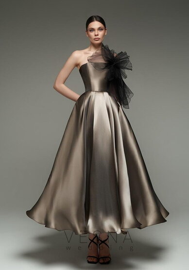 Вечернее платье Грейс Флер Мокко-V70488 - Свадебный салон Vesna