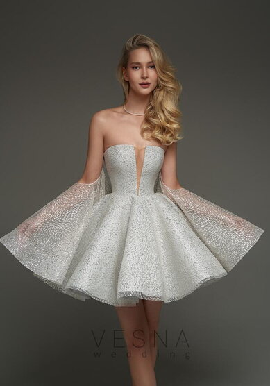Вечернее платье Валери Лайт Блю-V70497 - Свадебный салон Vesna
