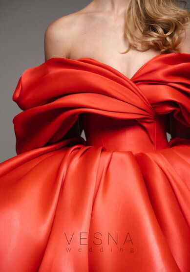 Вечернее платье Рафаэлла Рэд-V70508 - Свадебный салон Vesna