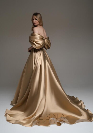 Вечернее платье Белла Нюд-V70514 - Свадебный салон Vesna